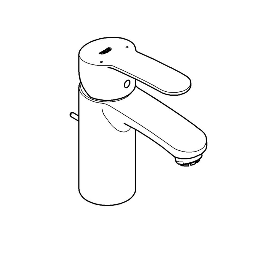 GROHE 33561002 - Mitigeur de lavabo EUROSTYLE COSMOPOLITAN DN 15 chromé brillant