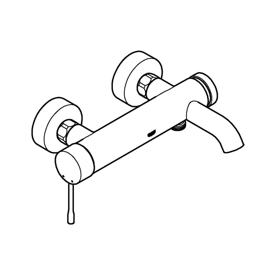 GROHE 33624GN1 - Mitigeur de baignoire ESSENCE 193 mm doré