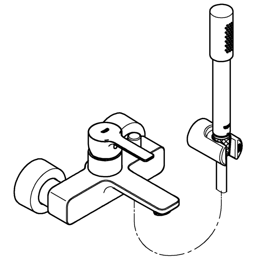 GROHE 33850001 - Mitigeur de baignoire LINEARE DN 15 chromé brillant