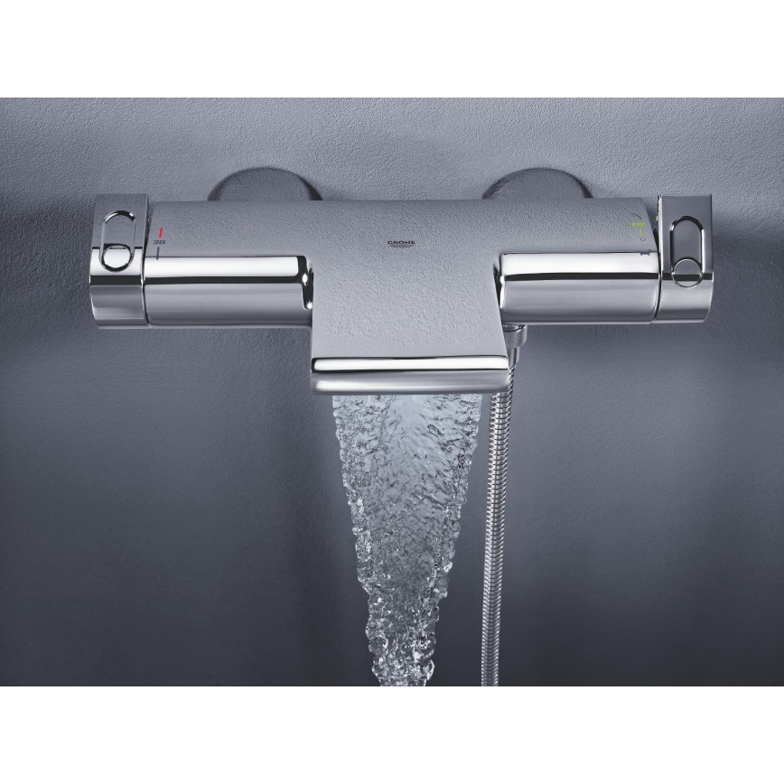 GROHE 34174001 - Mitigeur thermostatique pour baignoire GROHTHERM 2000 172 mm chrome brillant