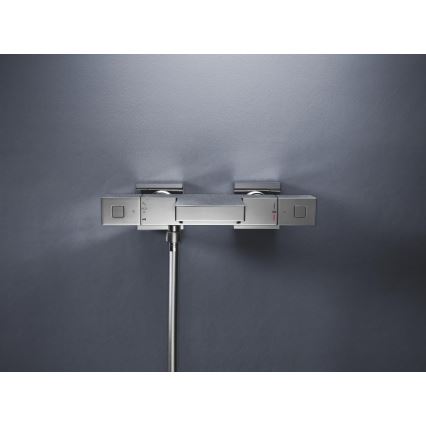 GROHE 34497000 - Mitigeur thermostatique pour baignoire GROHTHERM CUBE DN 15, chrome brillant