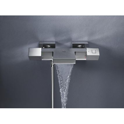GROHE 34497000 - Mitigeur thermostatique pour baignoire GROHTHERM CUBE DN 15, chrome brillant