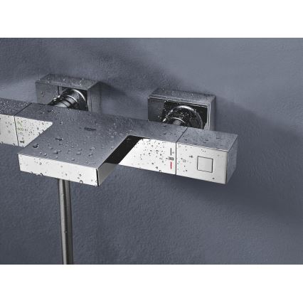 GROHE 34497000 - Mitigeur thermostatique pour baignoire GROHTHERM CUBE DN 15, chrome poli