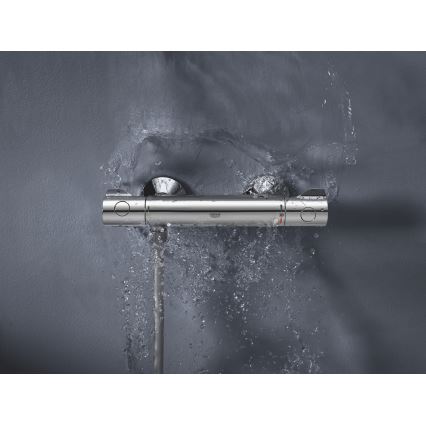 GROHE 34558000 - Mitigeur thermostatique de douche GROHTHERM 800 DN 15 chromé brillant
