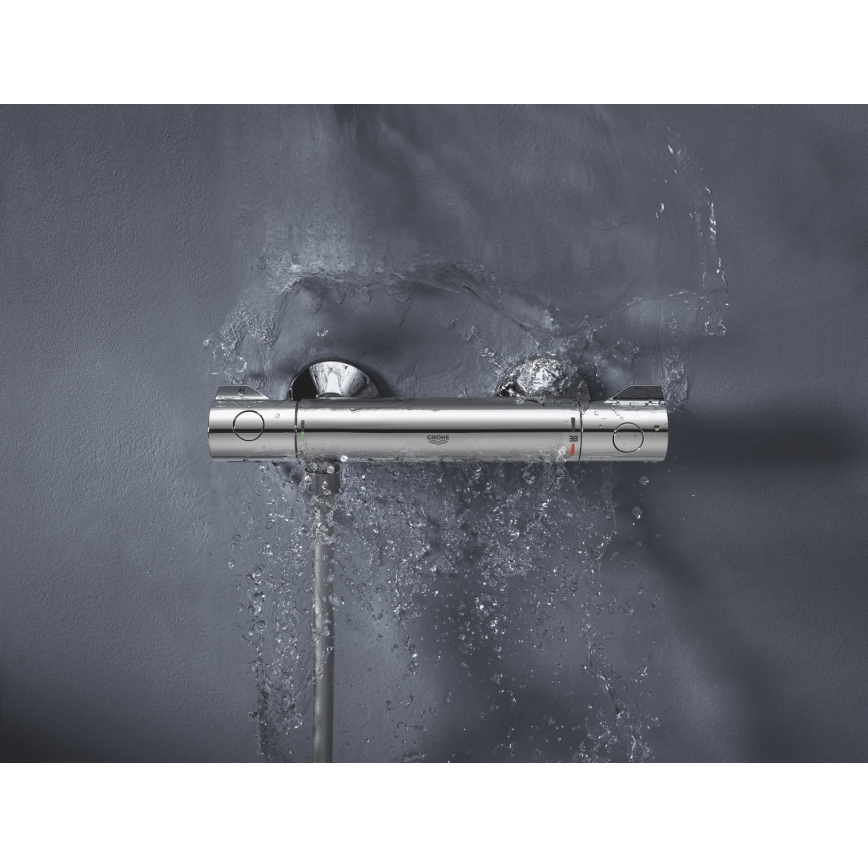 GROHE 34558000 - Mitigeur thermostatique de douche GROHTHERM 800 DN 15 chromé brillant