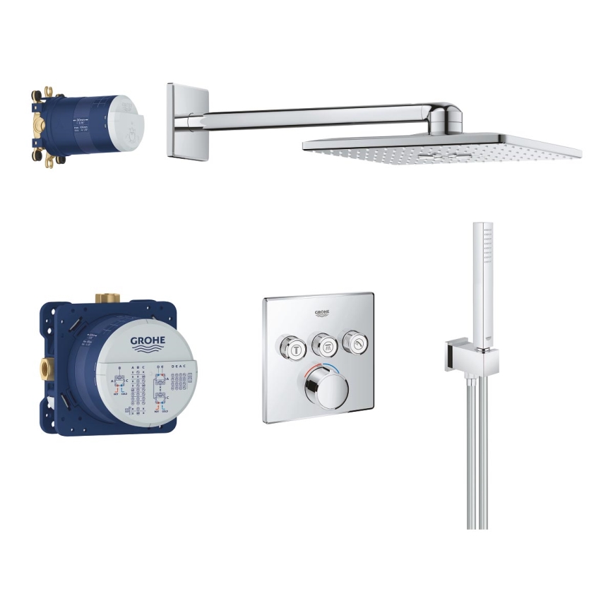 GROHE 34712000 - Ensemble de douche SMARTCONTROL 310 × 310 mm chromé brillant