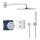 GROHE 34730000 - Kit de douche GROHTHERM RAINSHOWER COSMOPOLITAN 310 422 mm chromé