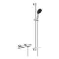 GROHE 34853001 - Ensemble de douche avec mitigeur thermostatique PRECISION FEEL+ 90 cm, fini chromé brillant