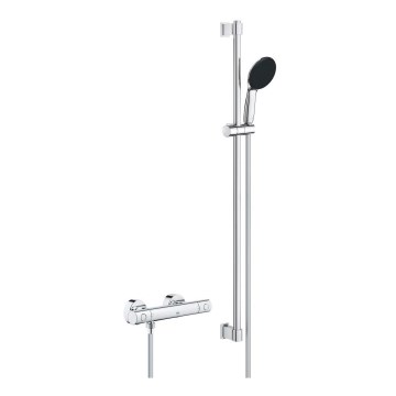 GROHE 34857000 - Ensemble de douche avec mitigeur thermostatique PRECISION GET 12” finition chrome brillant