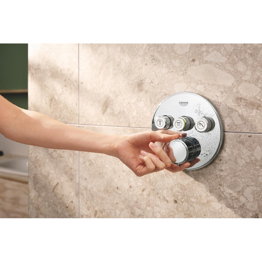 GROHE 34874000 - Système de douche PRECISION SMARTCONTROL 310 mm, finition chrome brillant