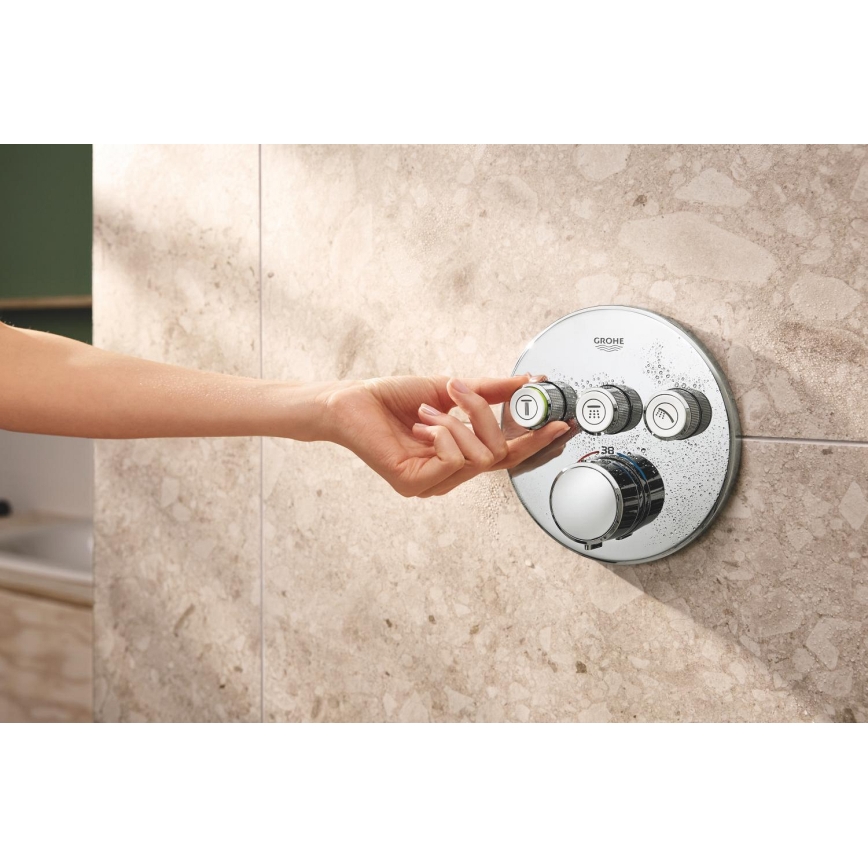 GROHE 34874000 - Système de douche PRECISION SMARTCONTROL 310 mm, finition chrome brillant