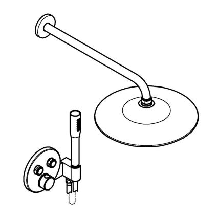 GROHE 34878000 - Système de douche PRECISION SMARTCONTROL 260 mm chromé brillant