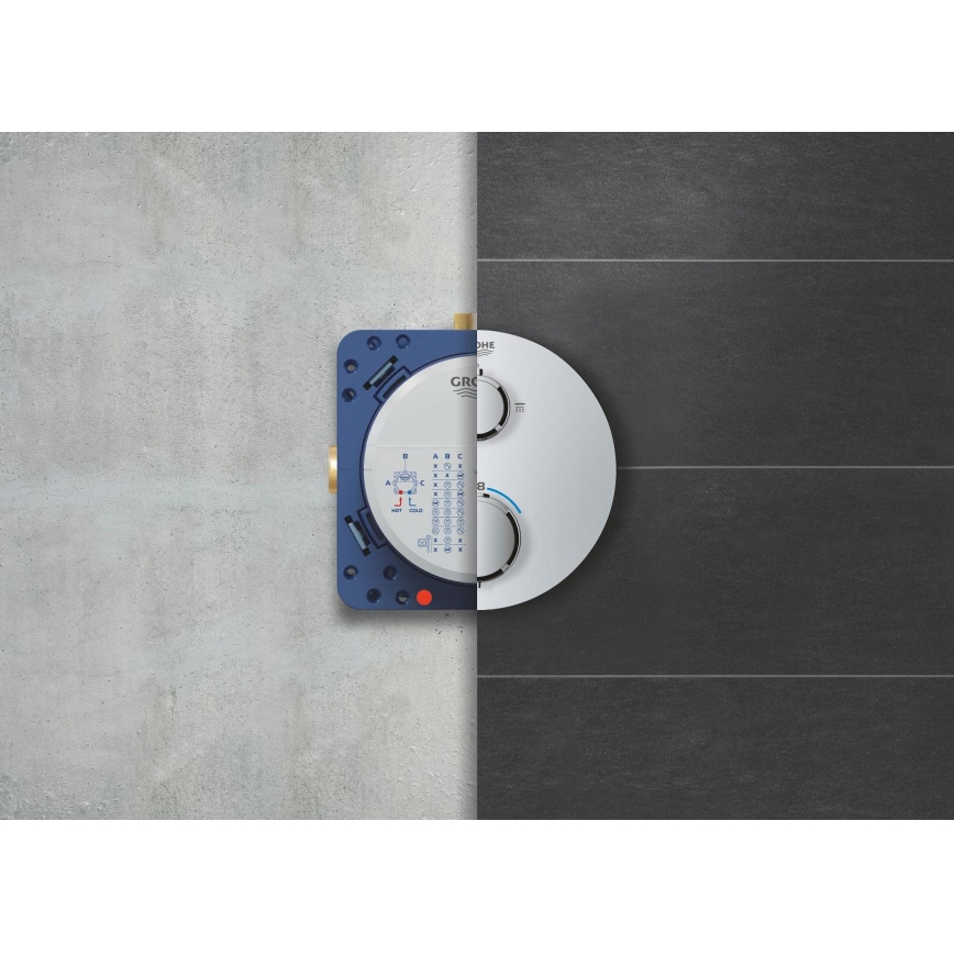 GROHE 34880000 - Ensemble de douche avec mitigeur encastré GROHTHERM SMARTCONTROL chrome brillant