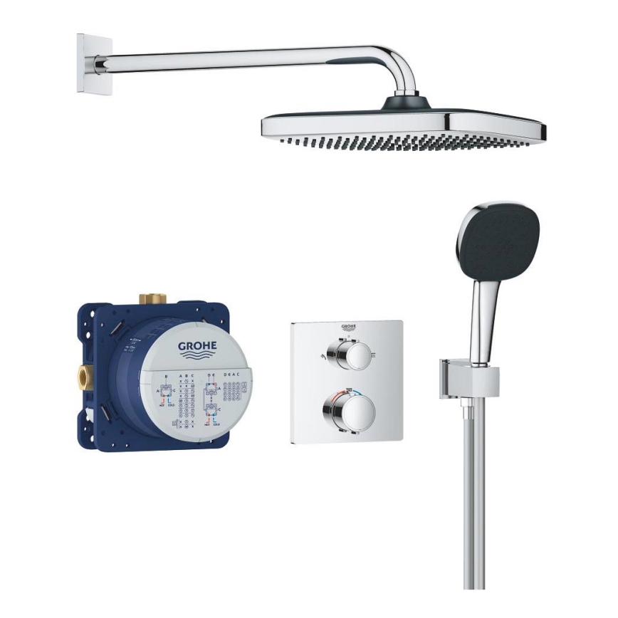GROHE 34882000 - Système de douche PRECISION VITALIO COMFORT 250, chrome brillant