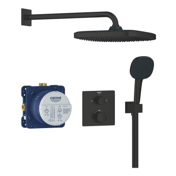 GROHE 348822430 - Ensemble de douche PRECISION 250 × 250 mm noir