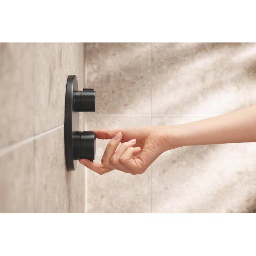 GROHE 348822430 - Ensemble de douche PRECISION 250 × 250 mm noir