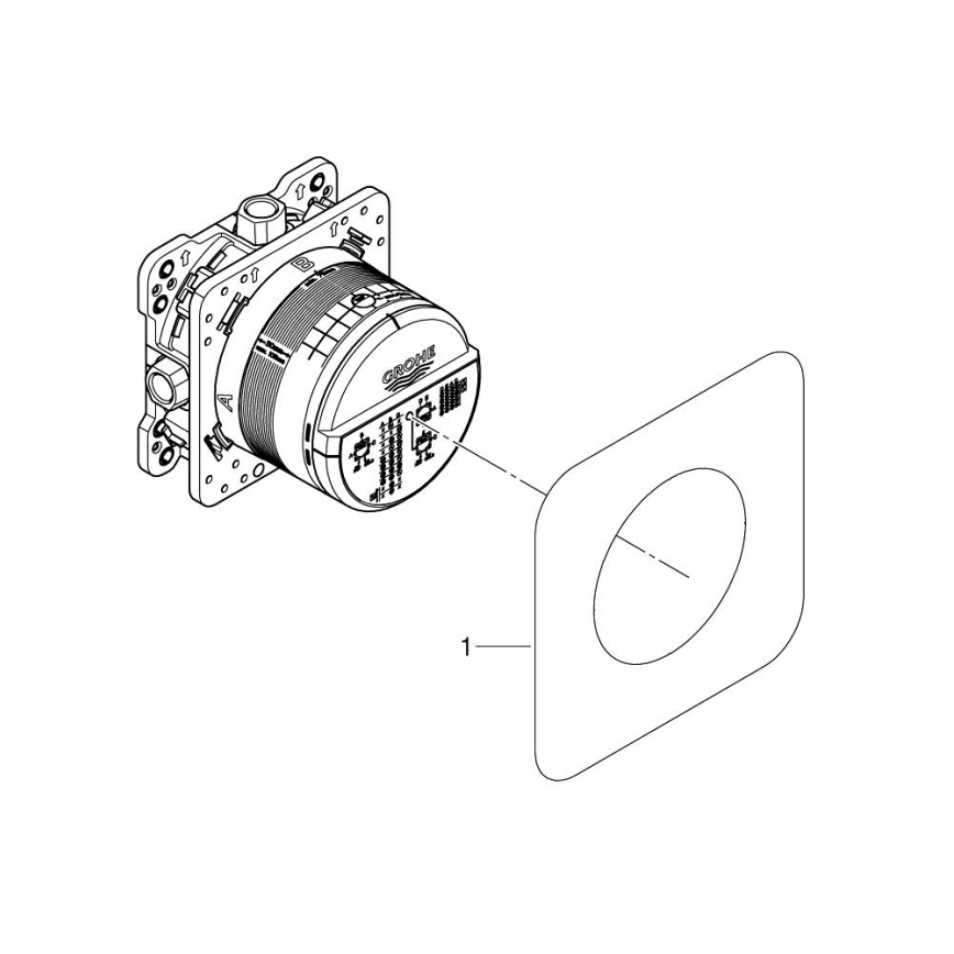 GROHE 35600000 - Corps encastré universel RAPIDO SMARTBOX DN 15
