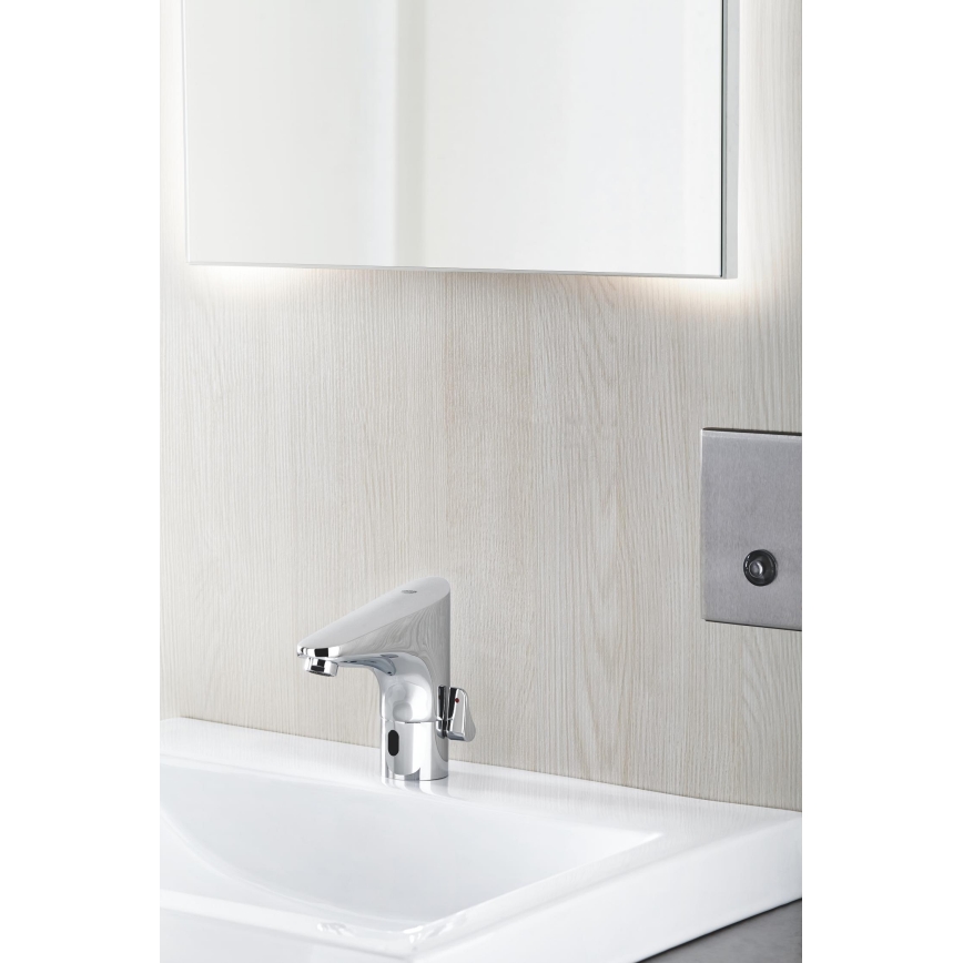 GROHE 36207001 - Mitigeur électronique pour lavabo EUROPLUS E DN 15 chromé brillant