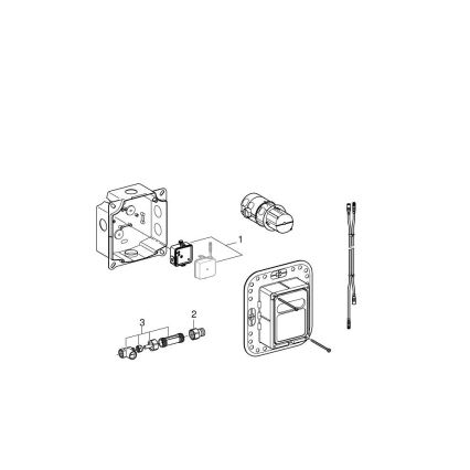 GROHE 36264001 - Système encastré ESSENSE E, chrome poli