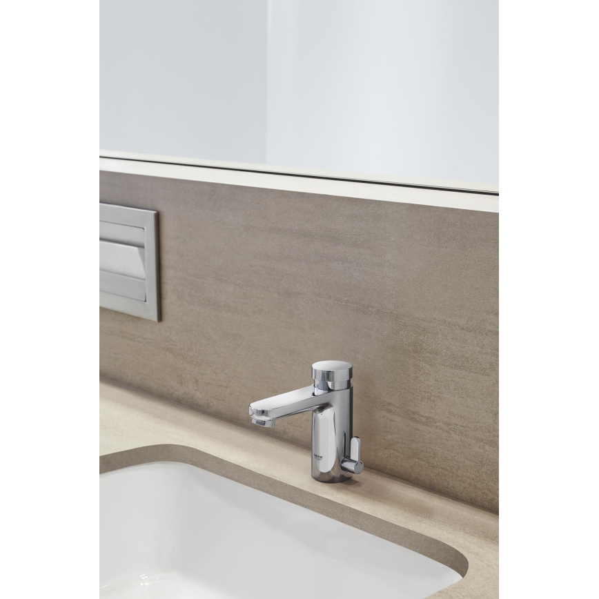 GROHE 36317000 - Mitigeur de lavabo à fermeture automatique EUROSMART COSMOPOLITAN T chromé