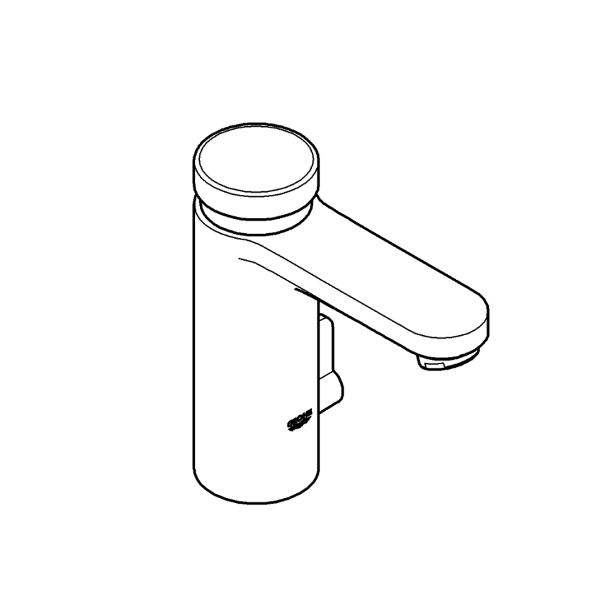 GROHE 36317000 - Mitigeur lavabo auto‑fermant EUROSMART COSMOPOLITAN T chromé