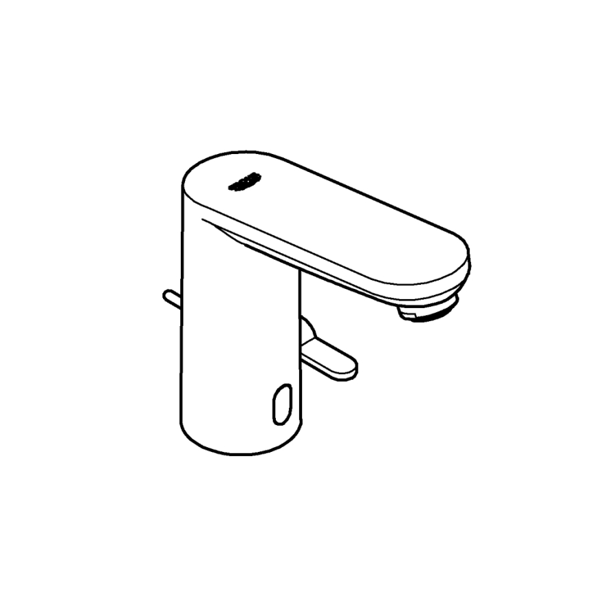 GROHE 36331001 - Mitigeur de lavabo EUROECO 1 14” finition chrome brillant