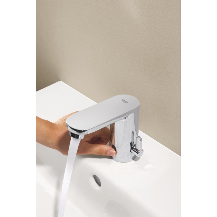 GROHE 36366002 - Mitigeur électronique pour lavabo GET E, chromé brillant