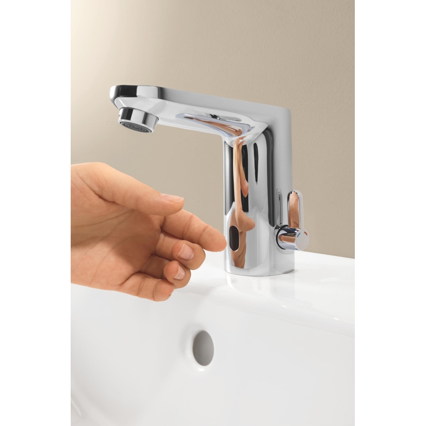 GROHE 36366002 - Mitigeur électronique pour lavabo GET E, chromé brillant