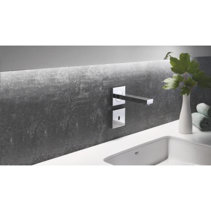 GROHE 36442000 - Robinet électronique infrarouge EUROCUBE E chromé brillant