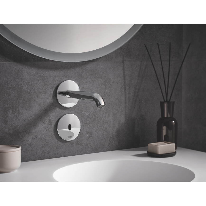 GROHE 36447000 - Robinet électronique à capteur infrarouge ESSENCE E 182 mm, chrome brillant