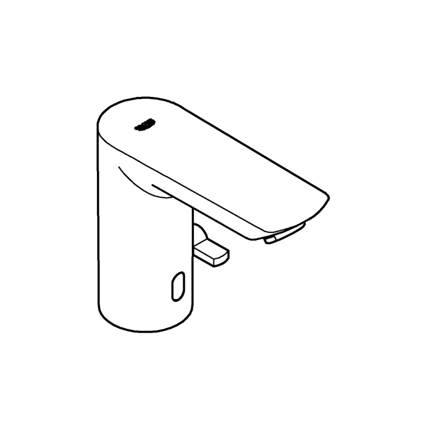 GROHE 36453000 - Robinet électronique pour lavabo à capteur infrarouge BAU COSMOPOLITAN E 123 mm chrome