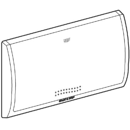 GROHE 37053SH0 - Plaque de déclenchement CLASSIC 330 × 190 mm blanche