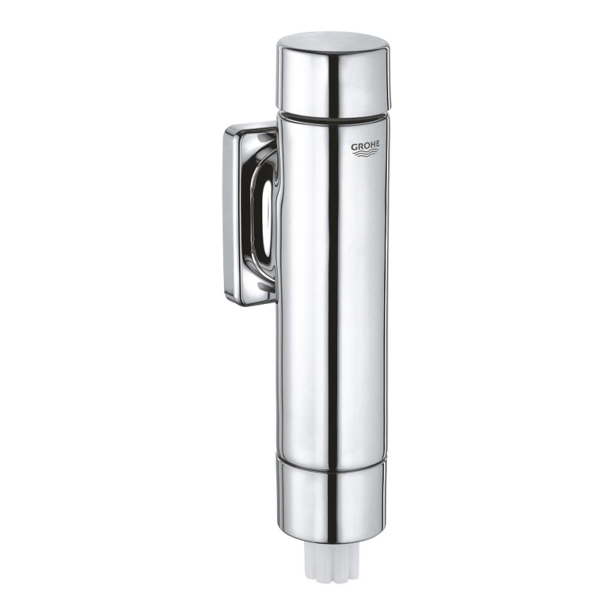 GROHE 37349000 - Mécanisme de chasse d'eau à pression RONDO A.S. 3” finition chromée brillante