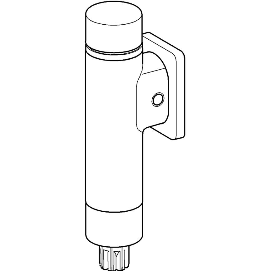 GROHE 37349000 - Mécanisme de chasse d'eau à pression RONDO A.S. 3” finition chromée brillante