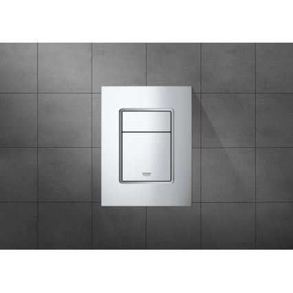 GROHE 37535000 - Plaque de déclenchement SKATE COSMOPOLITAN S 130 × 172 mm chromée