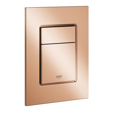 GROHE 37535DA0 - Plaque de commande SKATE COSMOPOLITAN S 130 × 172 mm, finition bronze