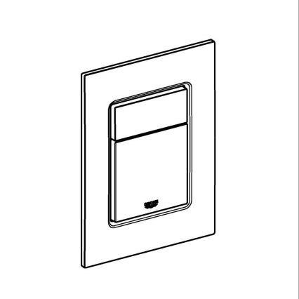 GROHE 37535GL0 - Plaque de commande SKATE COSMOPOLITAN S 130 × 172 mm dorée