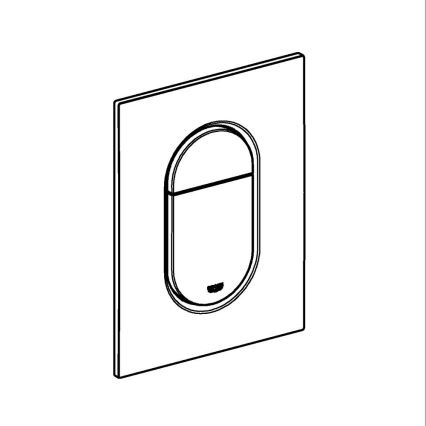 GROHE 37624GL0 - Plaque de commande ARENA COSMOPOLITAN S 130 × 172 mm dorée