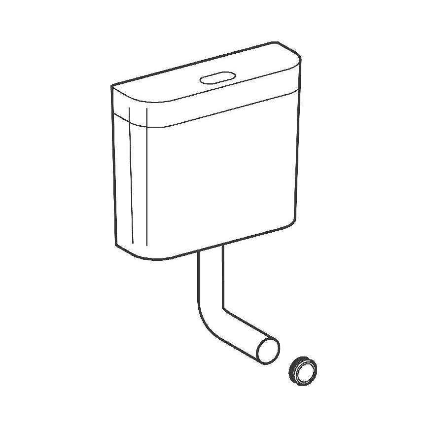 GROHE 37791SH0 - Citerne de chasse d'eau PS blanche