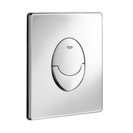 GROHE 38505000 - Plaque de déclenchement SKATE AIR 156 × 197 mm chromé brillant