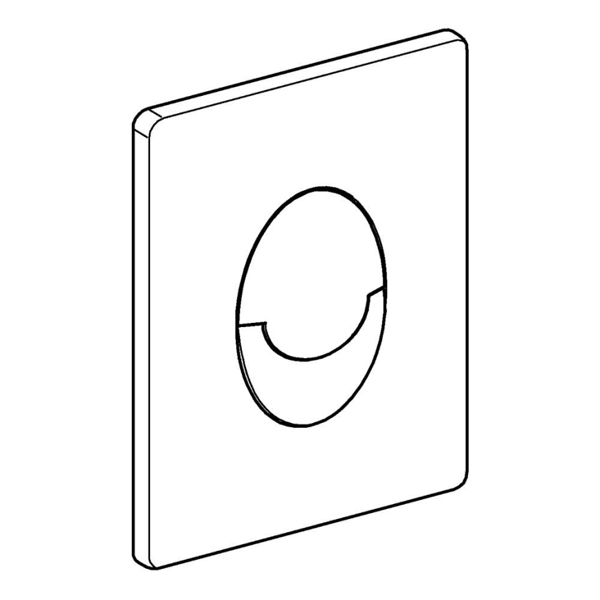 GROHE 38505SH0 - Plaque de commande SKATE AIR 156 × 197 mm blanche