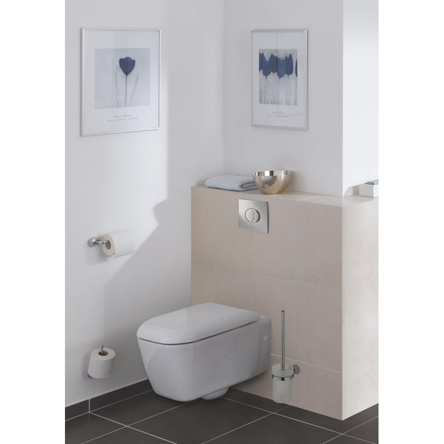 GROHE 38506000 - Bouton de chasse d'eau SKATE AIR 156 × 197 mm chromé brillant