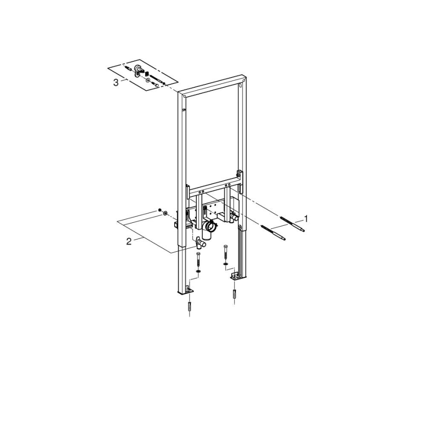 GROHE 38553001 - Module pour bidet RAPID SL 1,13 m blanc