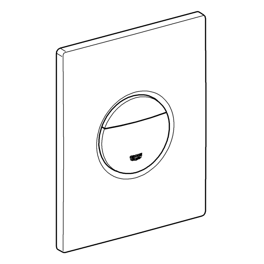 GROHE 38765000 - Plaque de commande NOVA COSMOPOLITAN 156 × 197 mm chromée