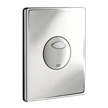 GROHE 38862000 - Bouton de chasse d'eau SKATE 156 × 197 mm chrome poli