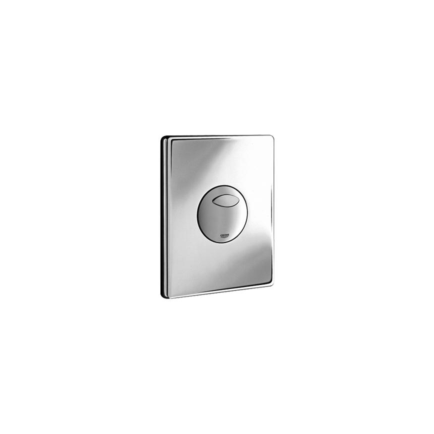 GROHE 38862000 - Plaque de commande de chasse d'eau SKATE 156 × 197 mm chrome brillant
