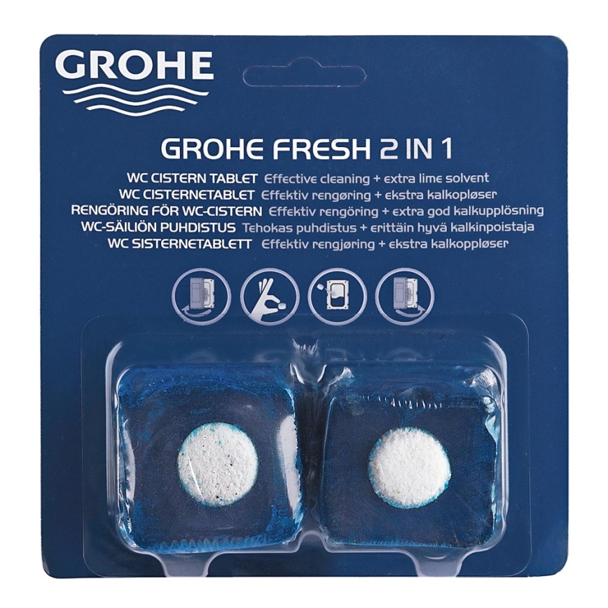 GROHE 38882000 - Tablettes WC FRESH mousse gélifiée/blanc