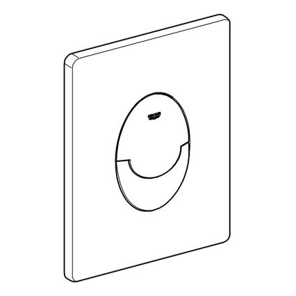 GROHE 38964KF0 - Bouton de chasse START 156 × 197 mm Noir Phantom