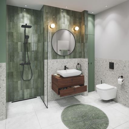 GROHE 38964KF0 - Bouton de chasse START 156 × 197 mm Noir Phantom