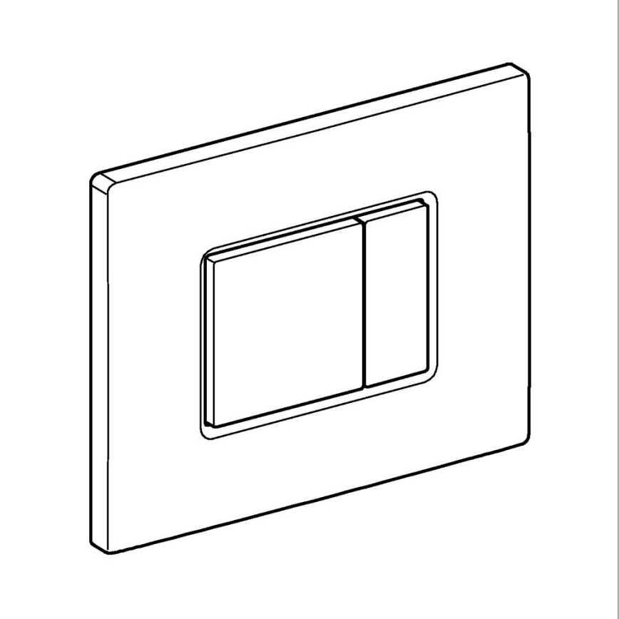 GROHE 389662430 - Plaque de commande EVEN 156 × 197 mm noire